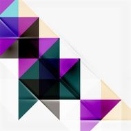 Abstract geometric background Modern overlapping triangles N30