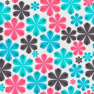 Floral Seamless Pattern Background for Wedding and Birthday Vec