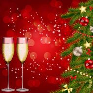 Abstract beauty Christmas and New Year background vector illust N91