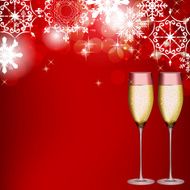 Abstract beauty Christmas and New Year background vector illust N108