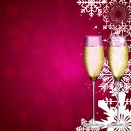 Abstract beauty Christmas and New Year background vector illust N109