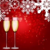 Abstract beauty Christmas and New Year background vector illust N112