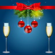 Abstract beauty Christmas and New Year background vector illust N113