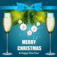 Abstract beauty Christmas and New Year background vector illust N116