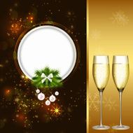 Abstract beauty Christmas and New Year background vector illust N125