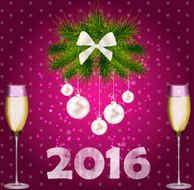 Abstract beauty Christmas and New Year background vector illust N169