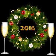 Abstract beauty Christmas and New Year background vector illust N171
