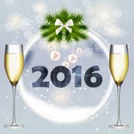 Abstract beauty Christmas and New Year background vector illust N177