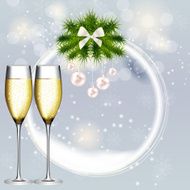 Abstract beauty Christmas and New Year background vector illust N178