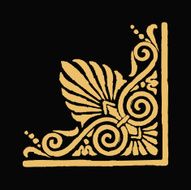 corner golden pattern