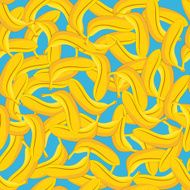 Seamless pattern of yellow banana