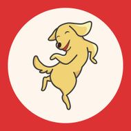 animal dog cartoon theme elements N12