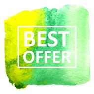 Vector watercolor N255