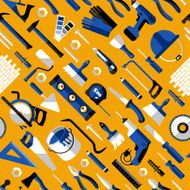 Color seamless pattern of building tools N3
