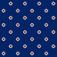 Seamless Pattern with Lifebuoy N2