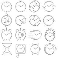 icon set clock