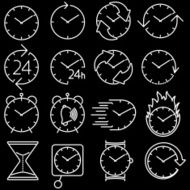 icon set clock N2