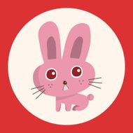 animal rabbit cartoon theme elements N12