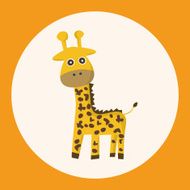 animal giraffe cartoon theme elements N4