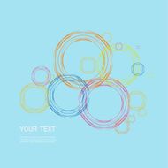 Color line Circle design eps