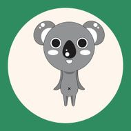animal koala cartoon theme elements N3