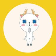 animal goat cartoon theme elements N2