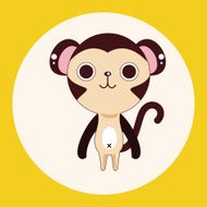 animal monkey cartoon theme elements N7