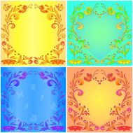 Abstract floral backgrounds