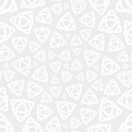 Seamless Celtic Trinity Knot Pattern Vector