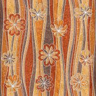 Floral decorative pattern - waves decoration wood texture N2