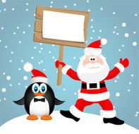 Merry Christmas Landscape Vector Happy New Year N57