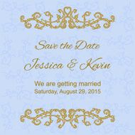 Save the Date Invitation Card template N3