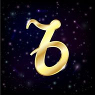 gold horoscope zodiac sign Capricorn N2