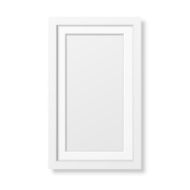 Realistic white frame