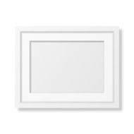 Realistic white frame A4 N2