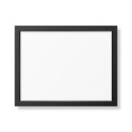 Realistic black frame A4 N2