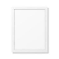 Realistic white frame A4 N3