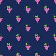Seamless Grape Pattern Background