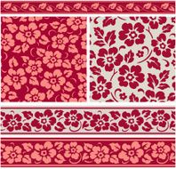 set of floral patterns N2