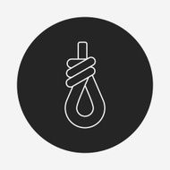 Rope line icon