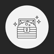 Treasure line icon N7