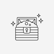 Treasure line icon N8
