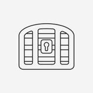 Treasure line icon N12