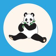 animal panda cartoon theme elements N7