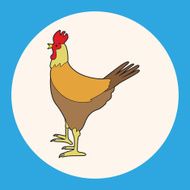 animal cock cartoon theme elements N5