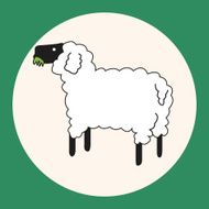 animal sheep cartoon theme elements N4