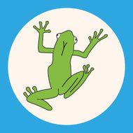 animal frog cartoon theme elements N5