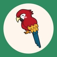 animal parrot cartoon theme elements