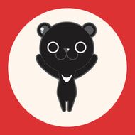 animal bear cartoon theme elements N7