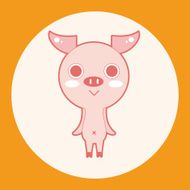 animal pig cartoon theme elements N8